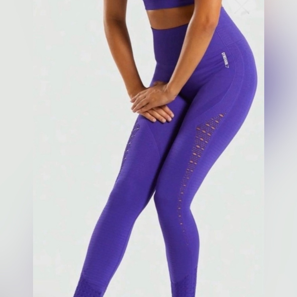 BRAND NEW purple Gymshark leggings